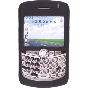 Blackberry Compatible Milante Silicone Skin Case - Black  MIL- SK83BKBLACK